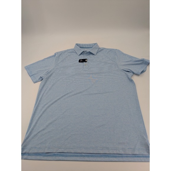 Johnnie-o Performance Lyndon Maverick Striped Polo Size XL Short‎ Sleeve